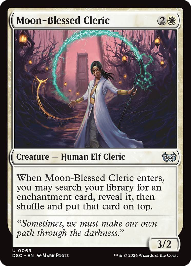 Moon-Blessed Cleric [Duskmourn: House of Horror Commander] | Devastation Store