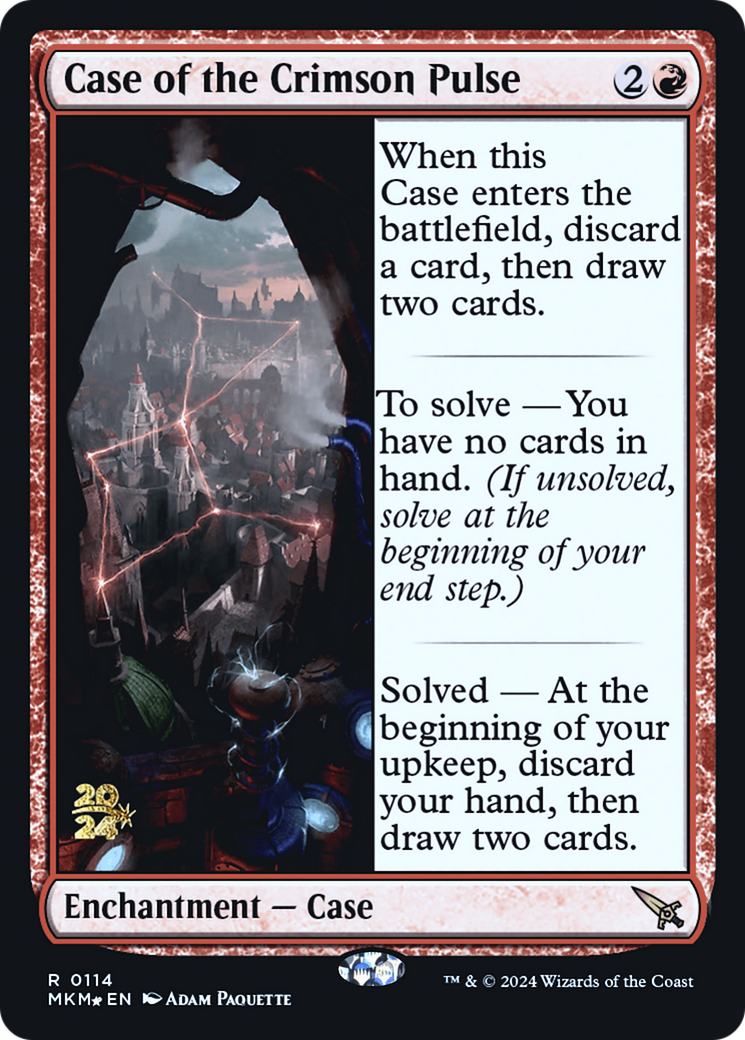 Case of the Crimson Pulse [Murders at Karlov Manor Prerelease Promos] | Devastation Store