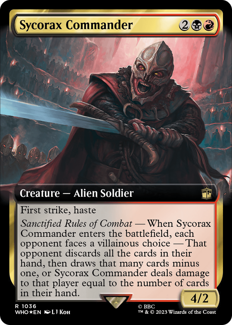 Sycorax Commander (Extended Art) (Surge Foil) [Doctor Who] | Devastation Store