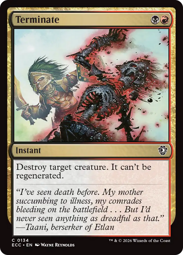 Terminate [Lorwyn Eclipsed Commander] | Devastation Store