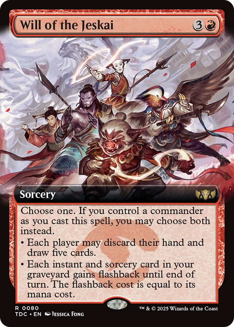 Will of the Jeskai (Extended Art) [Tarkir: Dragonstorm Commander] | Devastation Store