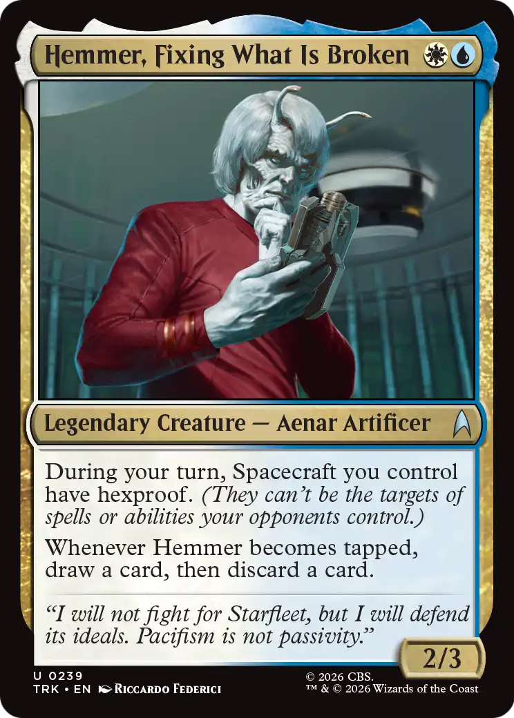 Hemmer, Fixing What Is Broken [Star Trek] | Devastation Store