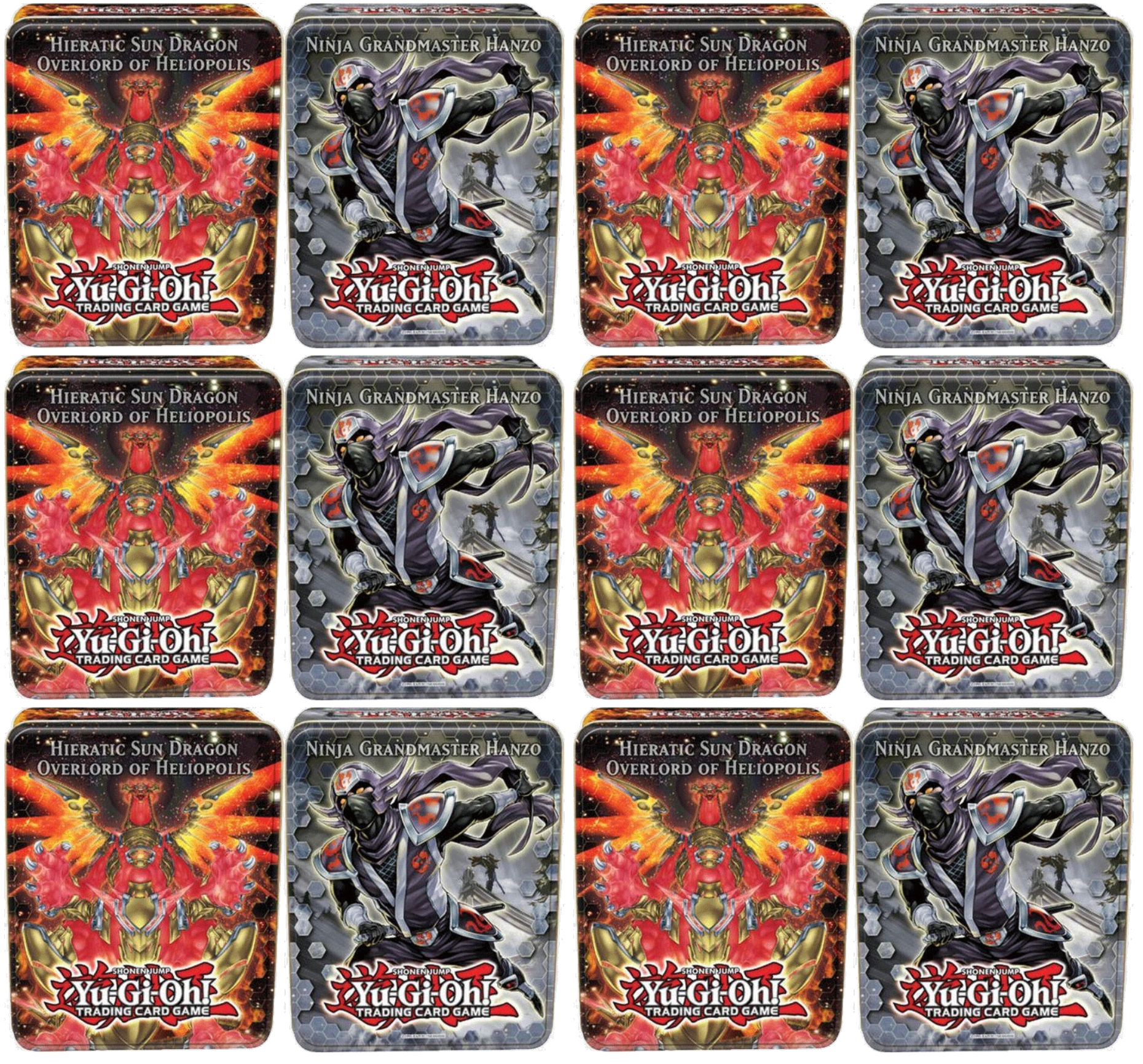 Collector's Tin Display (Hieratic Sun Dragon Overlord of Heliopolis & Ninja Grandmaster Hanzo) | Devastation Store