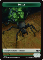 Insect (0022) // Zombie Druid Double-Sided Token [Tarkir: Dragonstorm Commander Tokens] | Devastation Store