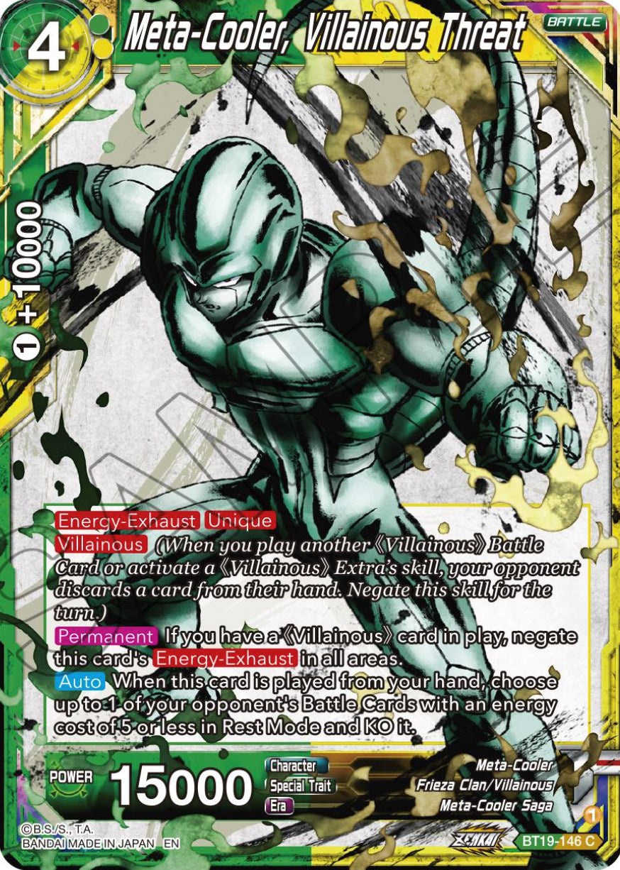 Meta-Cooler, Villainous Threat (BT19-146) [Fighter's Ambition] | Devastation Store