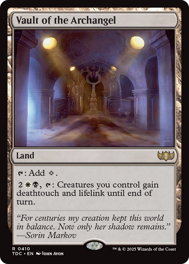 Vault of the Archangel [Tarkir: Dragonstorm Commander] | Devastation Store