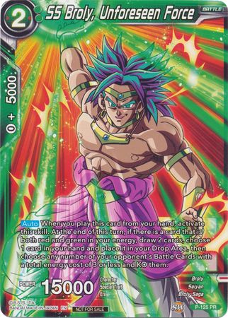 SS Broly, Unforeseen Force (Top 16 Winner) (P-125) [Tournament Promotion Cards] | Devastation Store