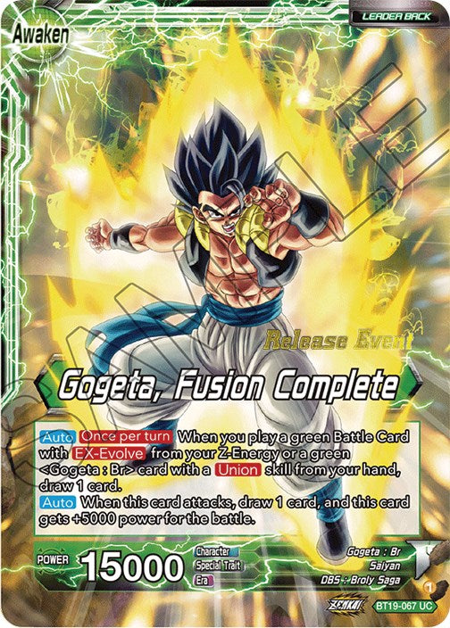 Veku // Gogeta, Fusion Complete (Fighter's Ambition Holiday Pack) (BT19-067) [Tournament Promotion Cards] | Devastation Store