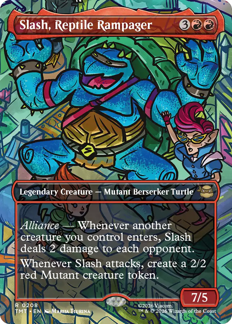 Slash, Reptile Rampager (Borderless) [Teenage Mutant Ninja Turtles] - Devastation Store | Devastation Store