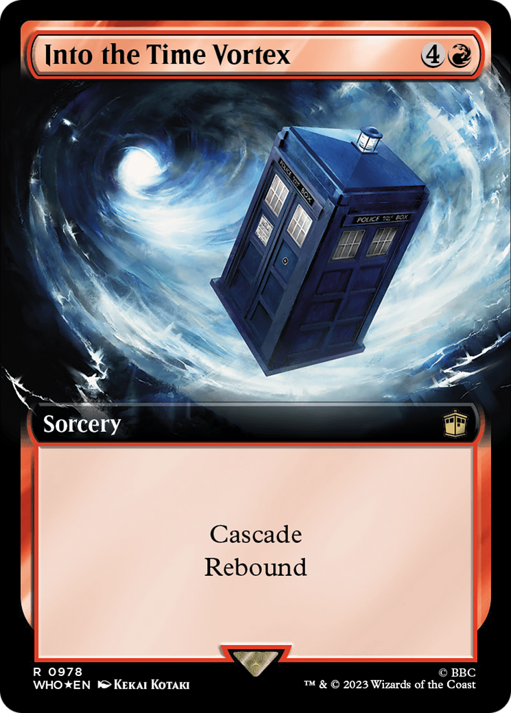 Into the Time Vortex (Extended Art) (Surge Foil) [Doctor Who] | Devastation Store