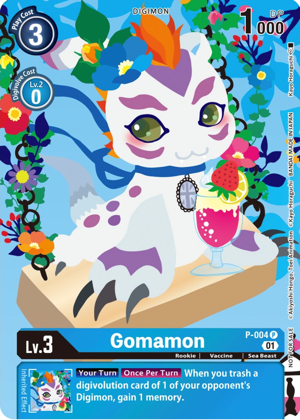 Gomamon [P-004] (Tamer's Card Set 2 Floral Fun) [Promotional Cards] | Devastation Store