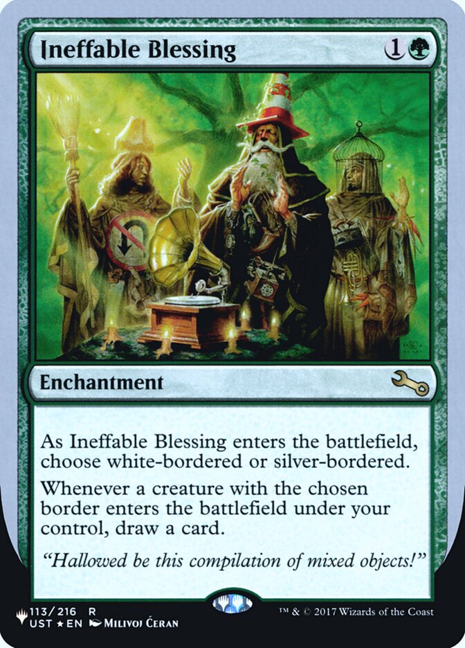 Ineffable Blessing (Bordered) (Unfinity Foil Edition) [The List] | Devastation Store