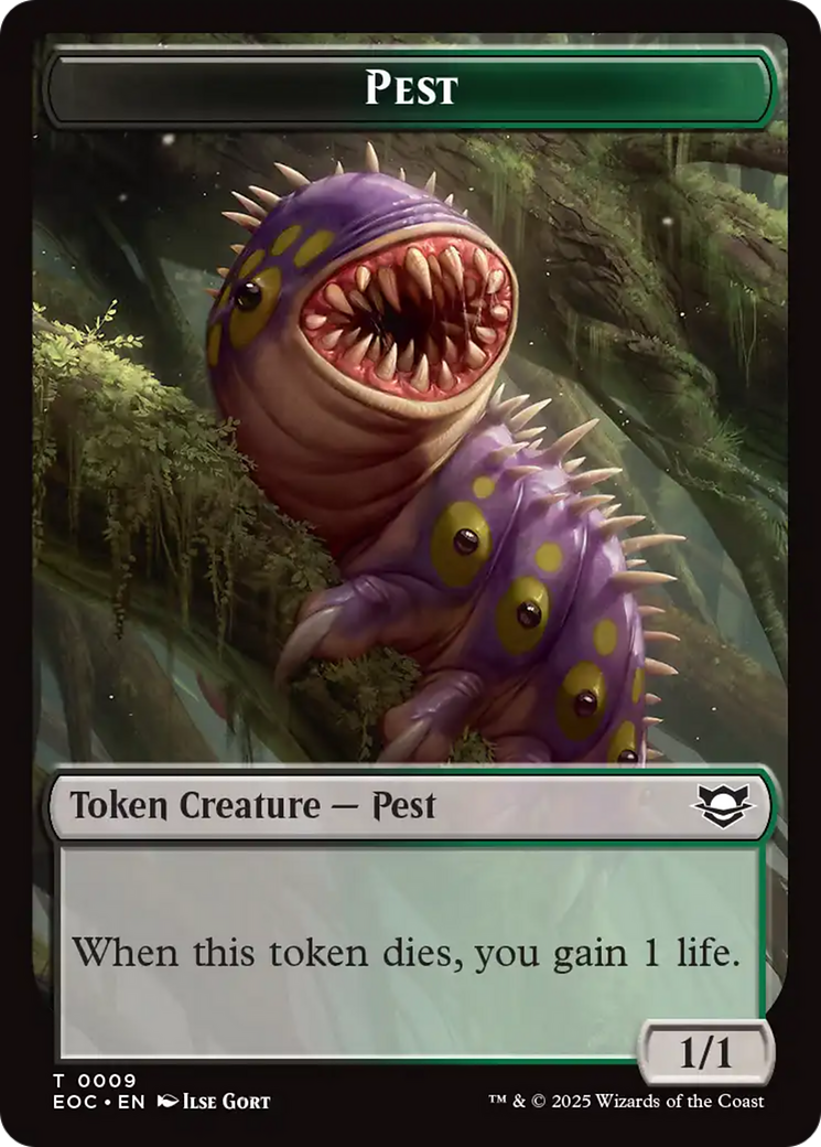 Bird // Pest Double-Sided Token [Edge of Eternities Commander Tokens] | Devastation Store