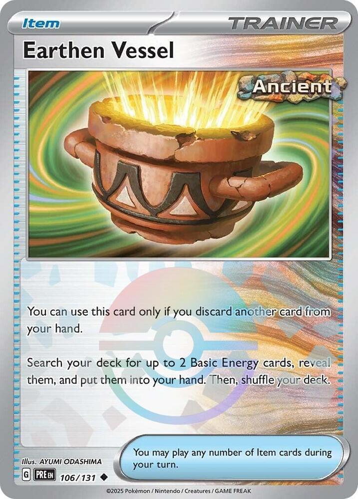 Earthen Vessel (106/131) (Poke Ball Pattern) [Scarlet & Violet: Prismatic Evolutions] | Devastation Store