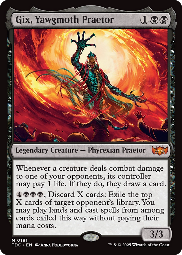 Gix, Yawgmoth Praetor [Tarkir: Dragonstorm Commander] | Devastation Store