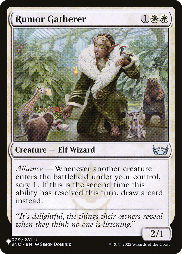 Rumor Gatherer [The List Reprints] | Devastation Store