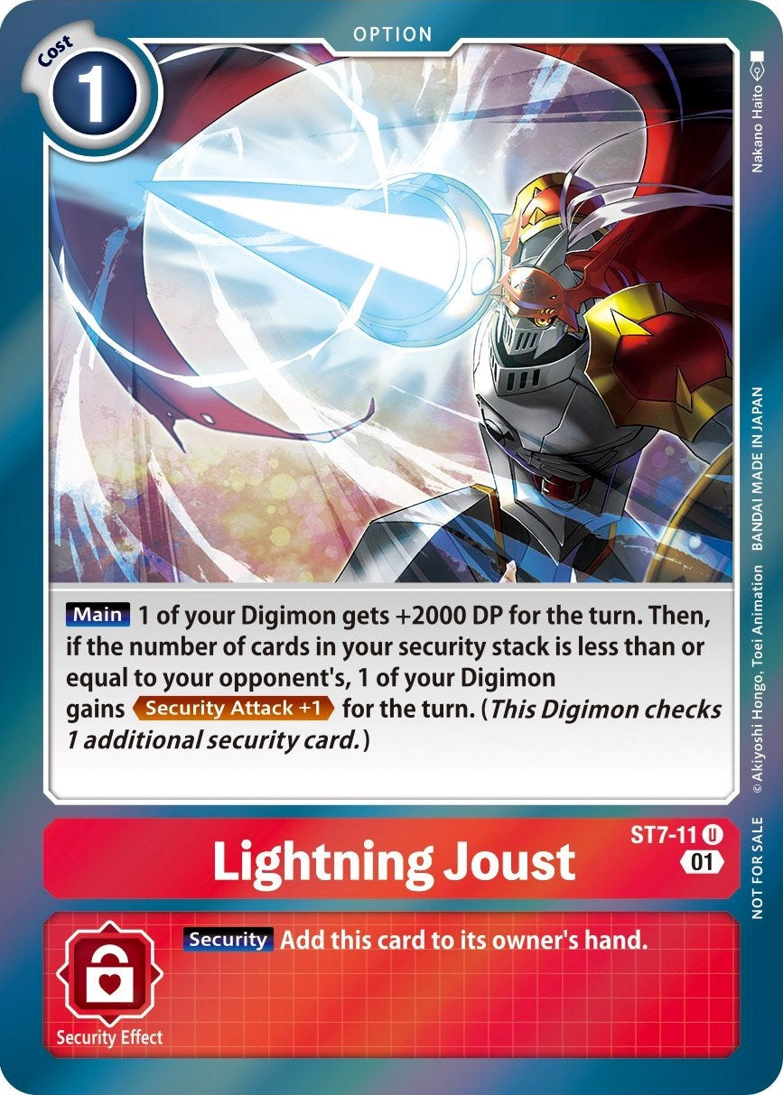 Lightning Joust [ST7-11] (Gen Con 2022) [Starter Deck: Gallantmon Promos] | Devastation Store