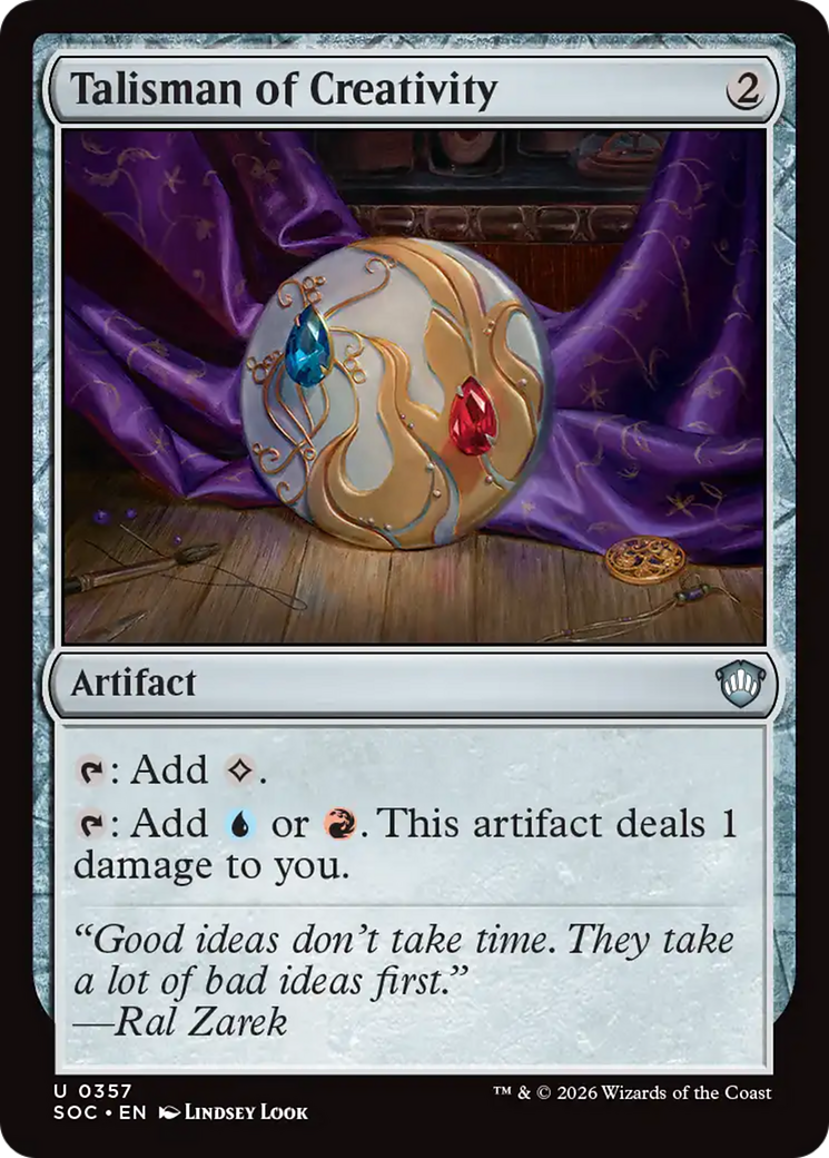 Talisman of Creativity [Secrets of Strixhaven Commander] | Devastation Store