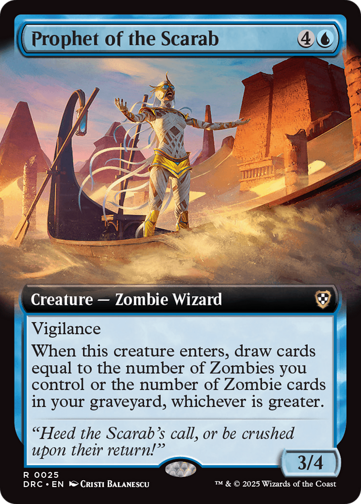 Prophet of the Scarab (Extended Art) [Aetherdrift Commander] | Devastation Store