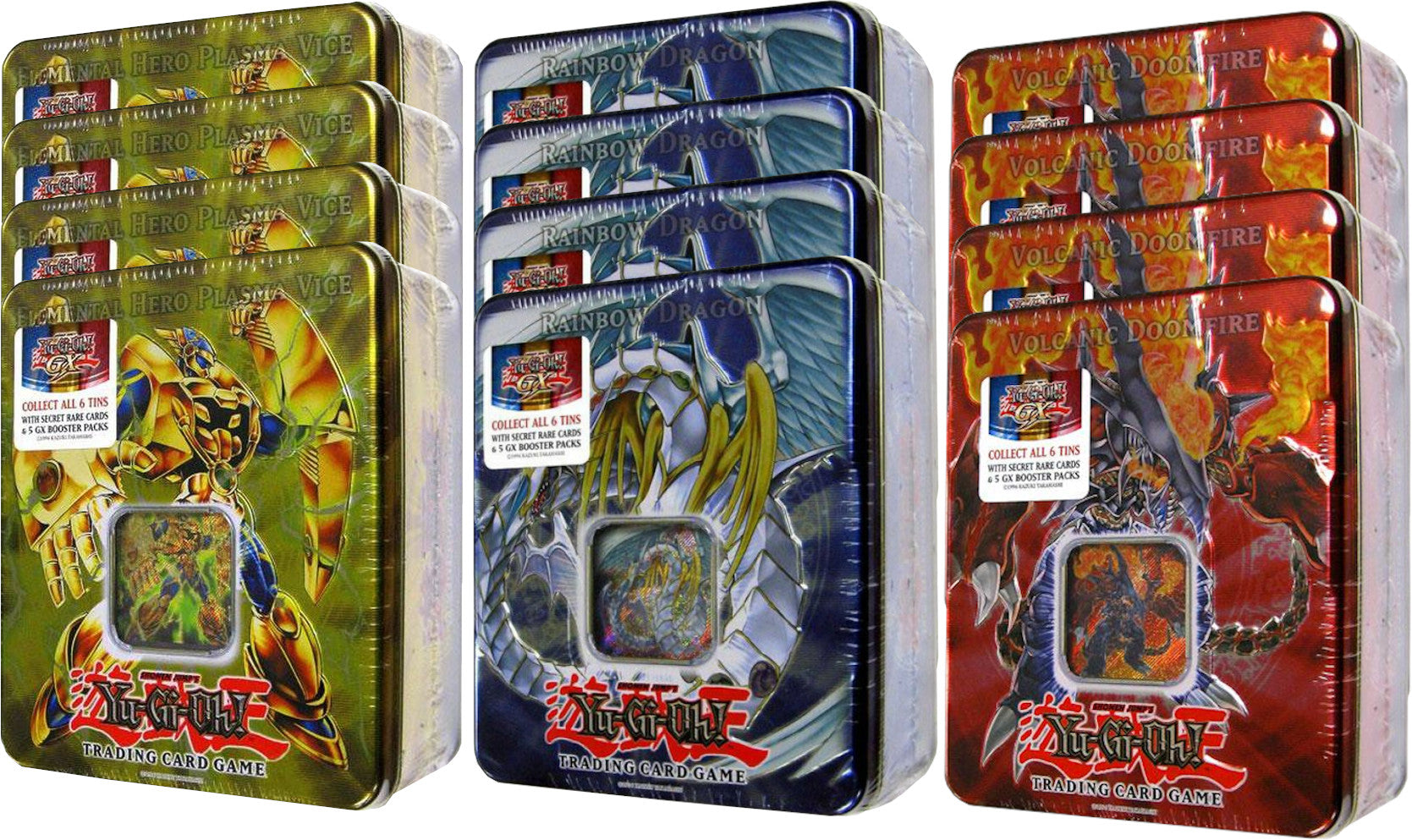 Collectible Tin Display (Elemental Hero Plasma Vice/Rainbow Dragon/Volcanic Doomfire) | Devastation Store