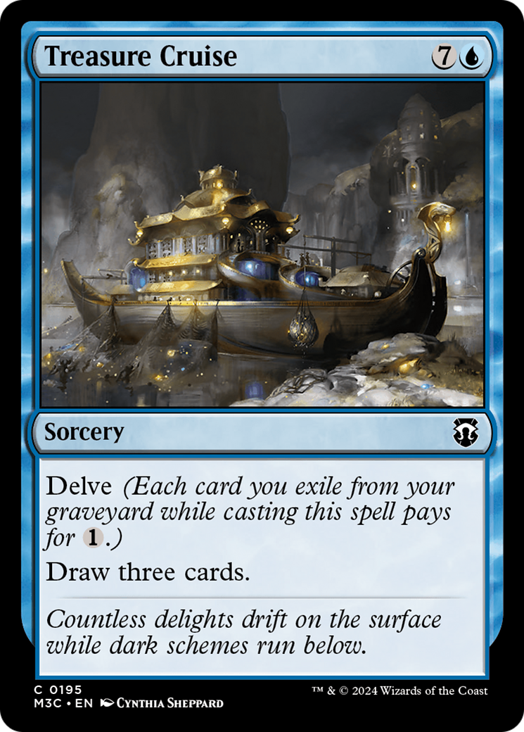 Treasure Cruise (Ripple Foil) [Modern Horizons 3 Commander] | Devastation Store