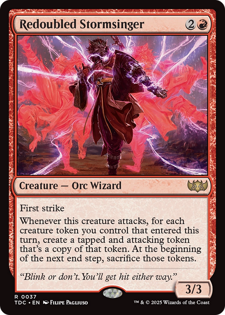 Redoubled Stormsinger [Tarkir: Dragonstorm Commander] | Devastation Store