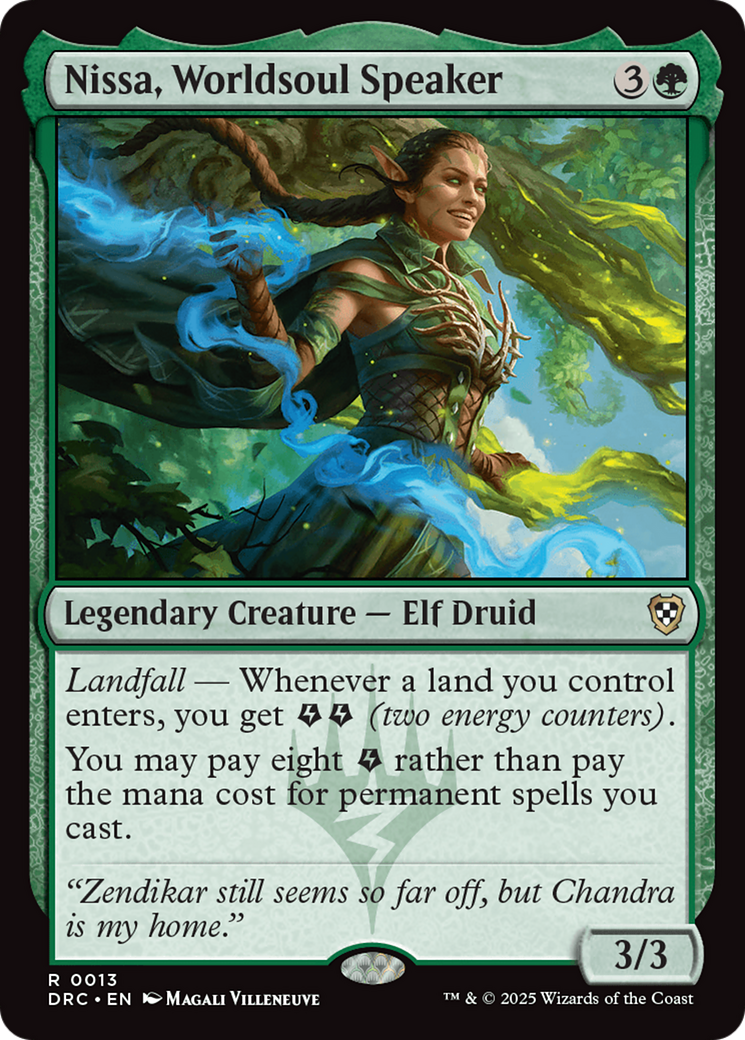 Nissa, Worldsoul Speaker [Aetherdrift Commander] | Devastation Store