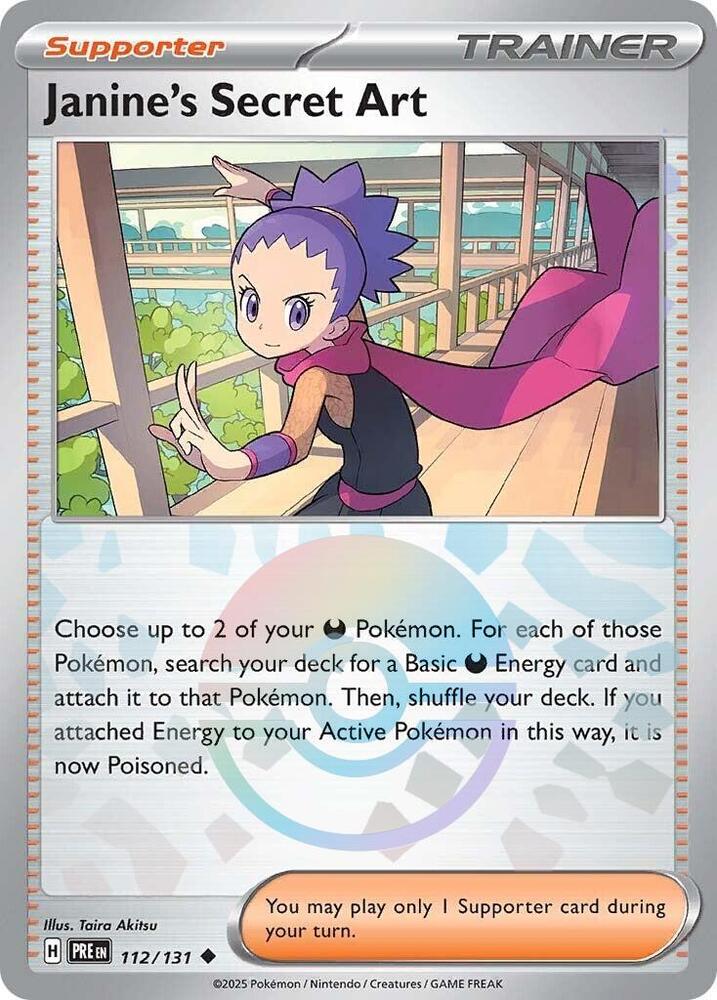 Janine's Secret Art (112/131) (Poke Ball Pattern) [Scarlet & Violet: Prismatic Evolutions] | Devastation Store