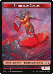 Phyrexian Goblin // Phyrexian Golem Double-Sided Token [Phyrexia: All Will Be One Tokens] | Devastation Store