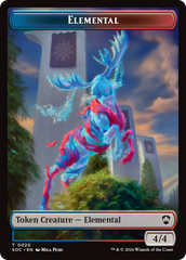 Elemental (0020) // Treasure Double-Sided Token [Secrets of Strixhaven Commander Tokens] | Devastation Store