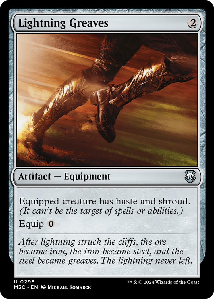 Lightning Greaves (Ripple Foil) [Modern Horizons 3 Commander] | Devastation Store