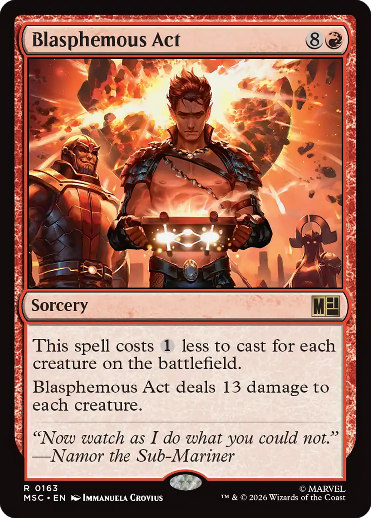 Blasphemous Act (Surge Foil) [Marvel Super Heroes Commander] | Devastation Store