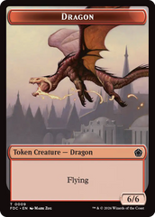 Dragon (0009) // Treasure Double-Sided Token [Foundations Commander Tokens] | Devastation Store