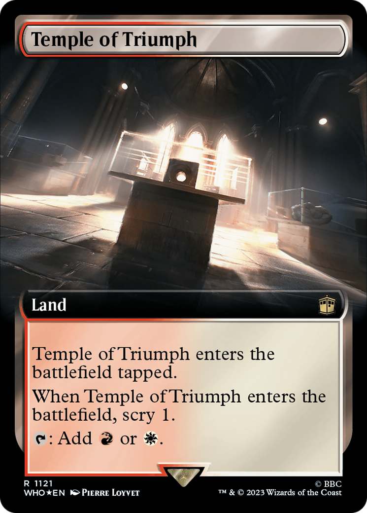 Temple of Triumph (Extended Art) (Surge Foil) [Doctor Who] | Devastation Store