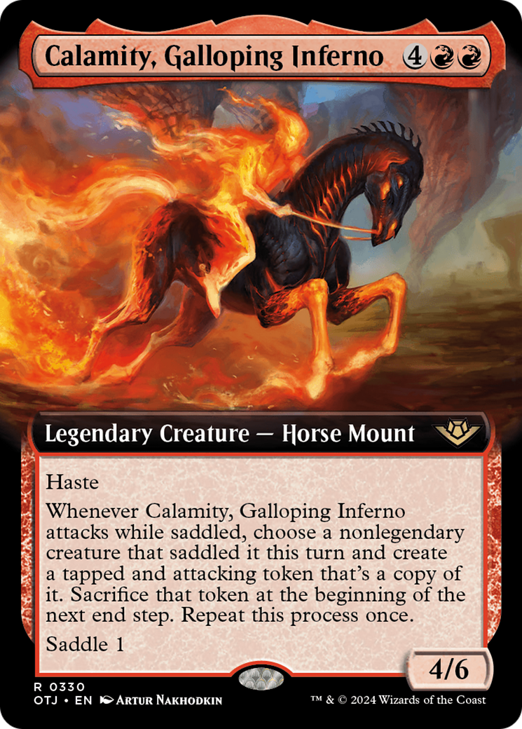 Calamity, Galloping Inferno (Extended Art) [Outlaws of Thunder Junction] | Devastation Store