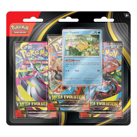 Scarlet & Violet: Mega Evolution - 3 Pack Blister ES | Devastation Store Scarlet & Violet: Mega Evolution - 3 Pack Blister ES | Devastation Store