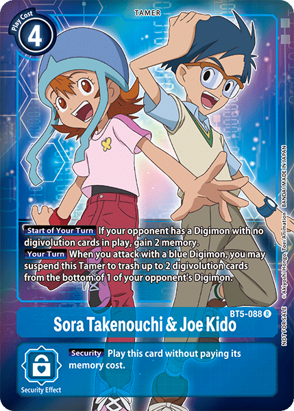 Sora Takenouchi & Joe Kido [BT5-088] (Buy-A-Box Promo) [Battle of Omni Promos] | Devastation Store