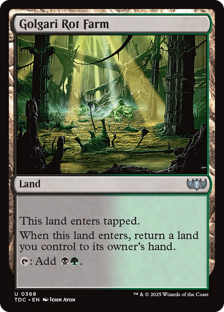 Golgari Rot Farm [Tarkir: Dragonstorm Commander] | Devastation Store