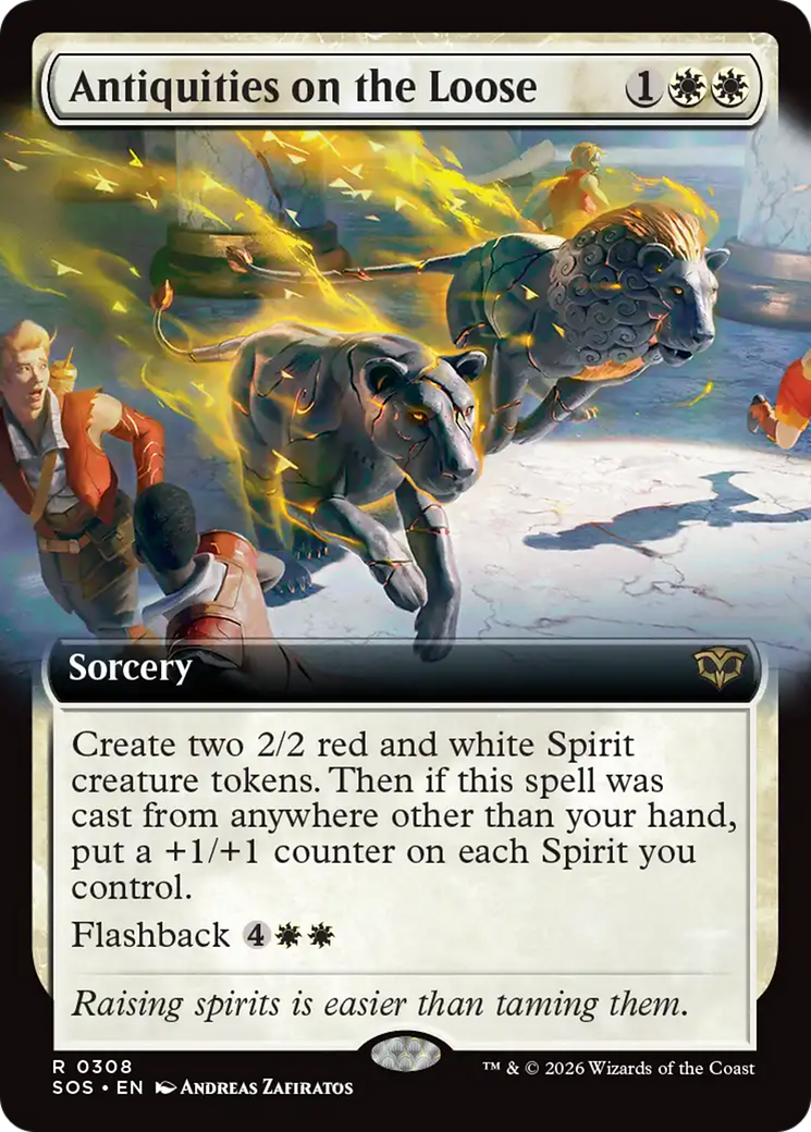 Antiquities on the Loose (Extended Art) [Secrets of Strixhaven] | Devastation Store