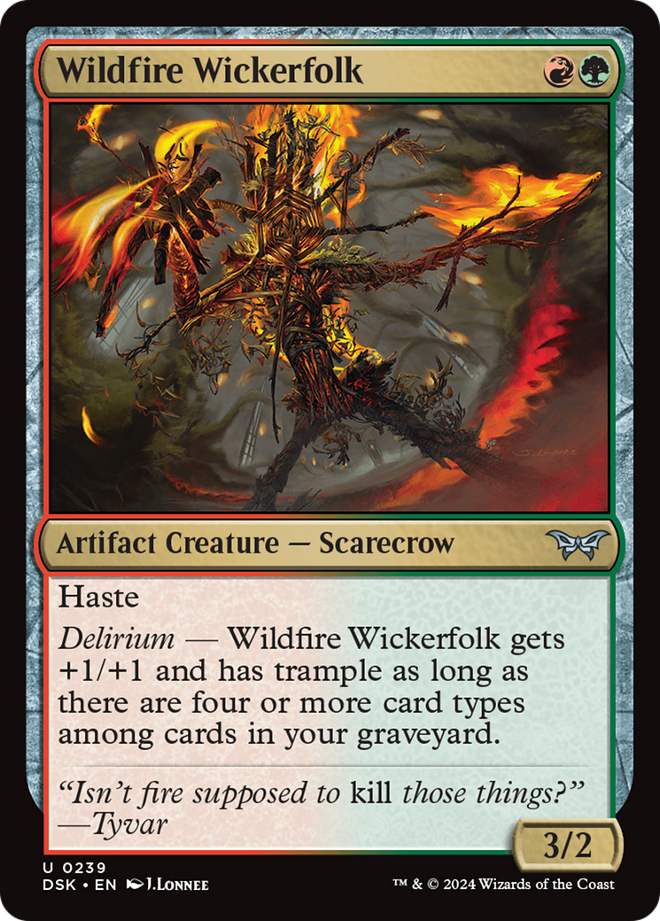 Wildfire Wickerfolk [Duskmourn: House of Horror] | Devastation Store