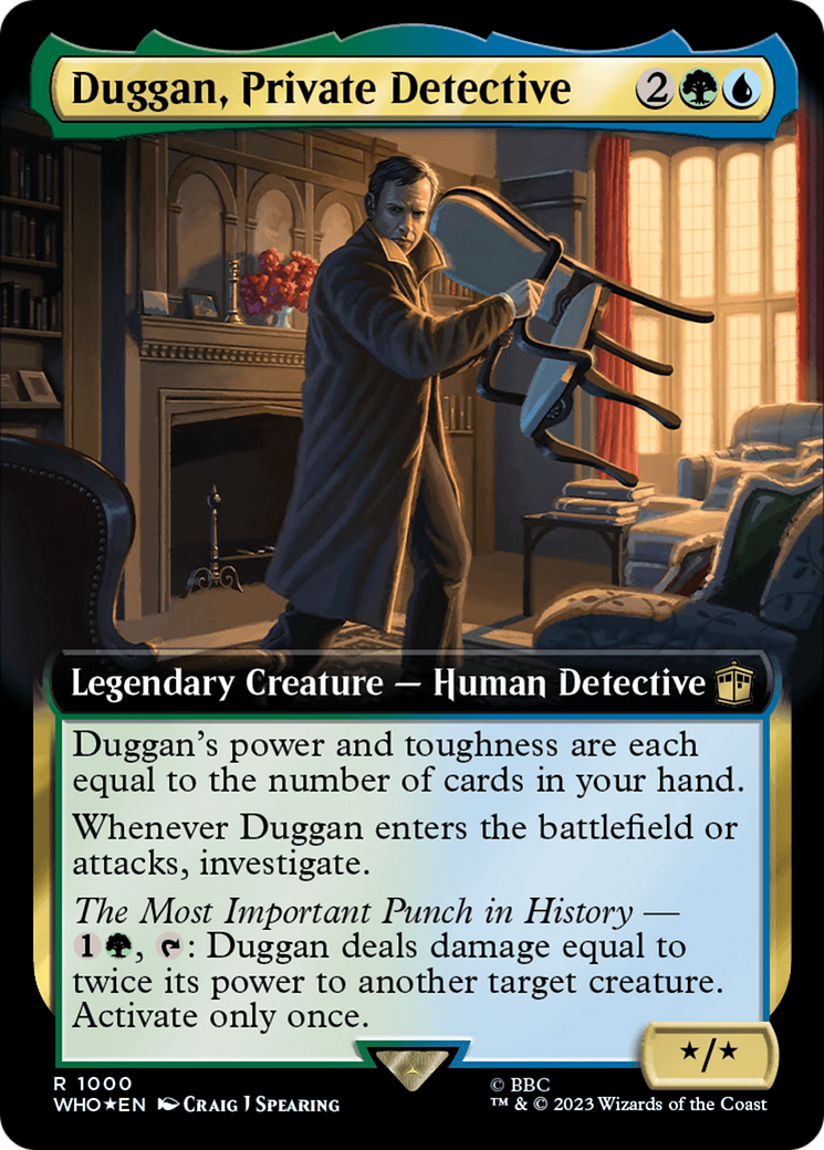 Duggan, Private Detective (Extended Art) (Surge Foil) [Doctor Who] | Devastation Store