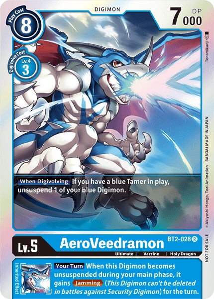 AeroVeedramon [BT2-028] (Battle of Omni Pre-Release) [Release Special Booster Promos] | Devastation Store