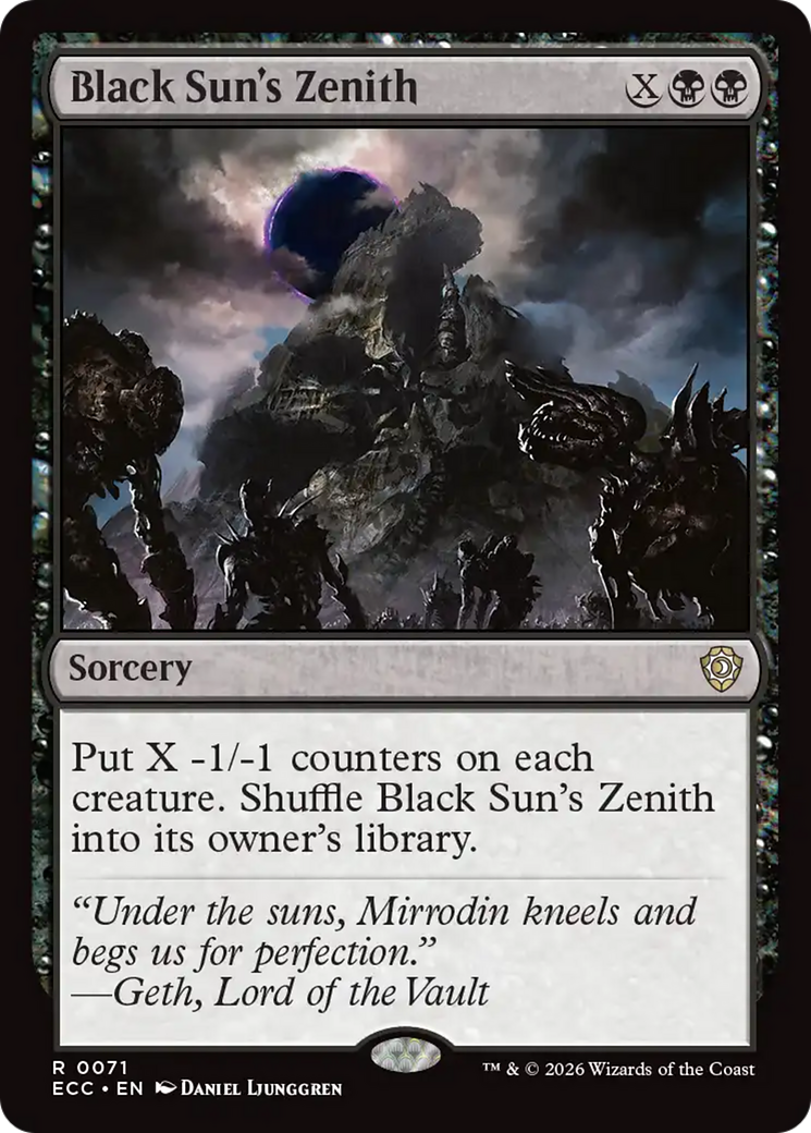 Black Sun's Zenith [Lorwyn Eclipsed Commander] | Devastation Store