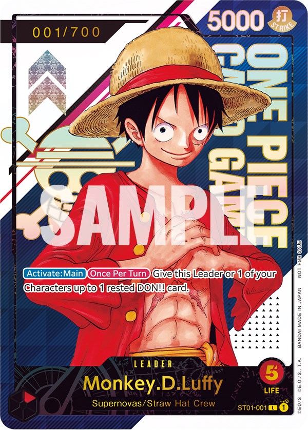 Monkey.D.Luffy (Serial Number) [One Piece Promotion Cards] | Devastation Store