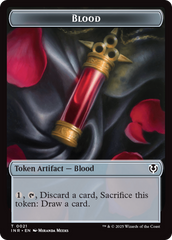 Zombie (0010) // Blood Double-Sided Token [Innistrad Remastered Tokens] | Devastation Store