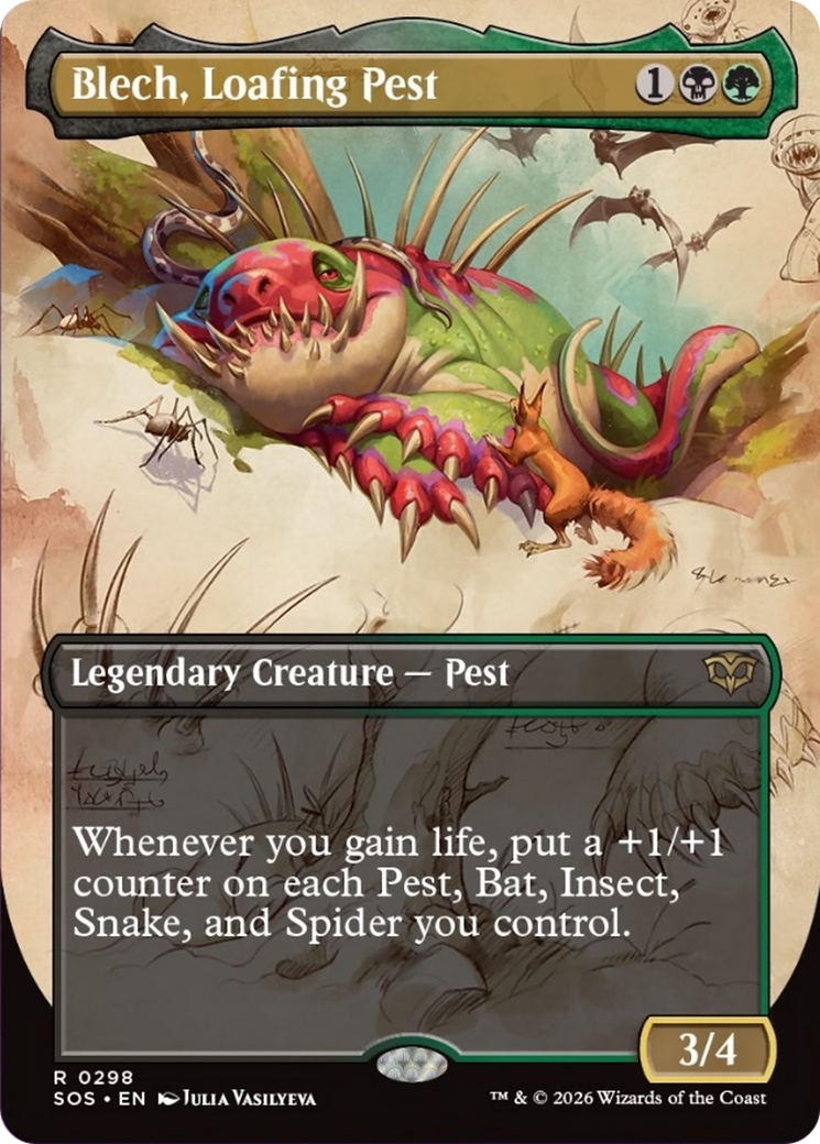 Blech, Loafing Pest (Borderless) [Secrets of Strixhaven] | Devastation Store