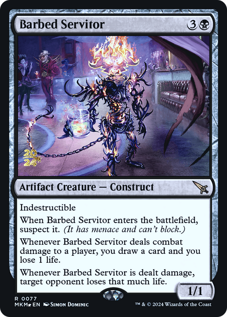 Barbed Servitor [Murders at Karlov Manor Prerelease Promos] | Devastation Store