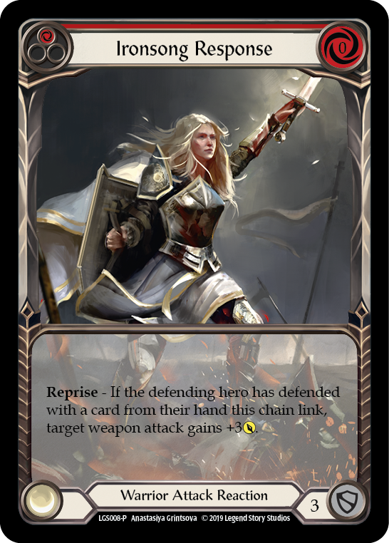 Ironsong Response (Red) [LGS008-P] (Promo)  1st Edition Normal | Devastation Store