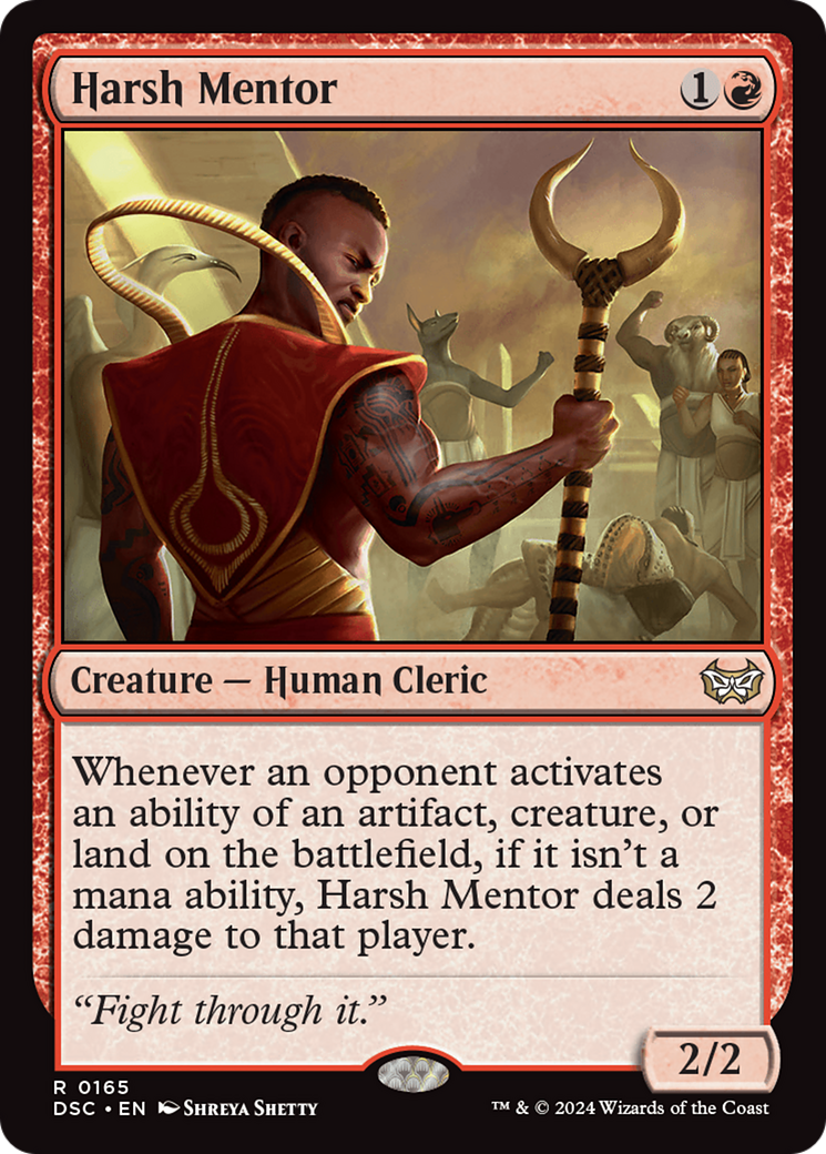 Harsh Mentor [Duskmourn: House of Horror Commander] | Devastation Store