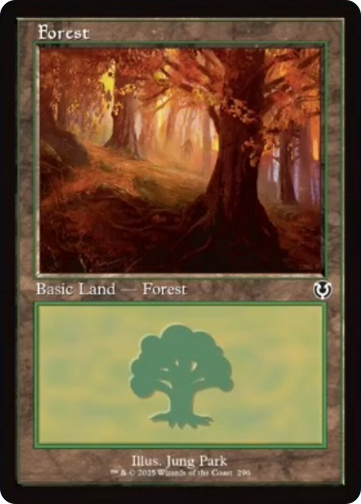 Forest (296) (Retro Frame) [Innistrad Remastered] | Devastation Store